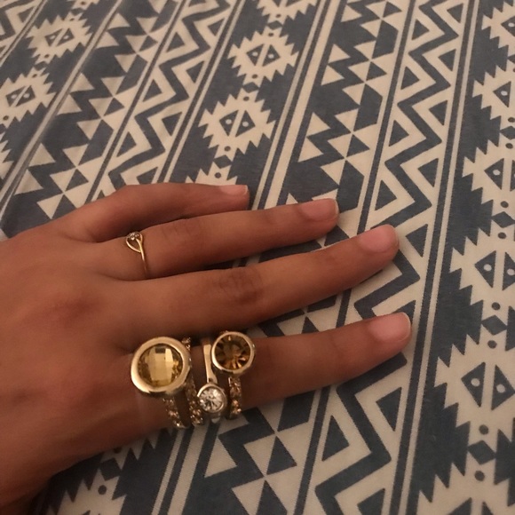 LOFT jewelled golden ring - Picture 3 of 4